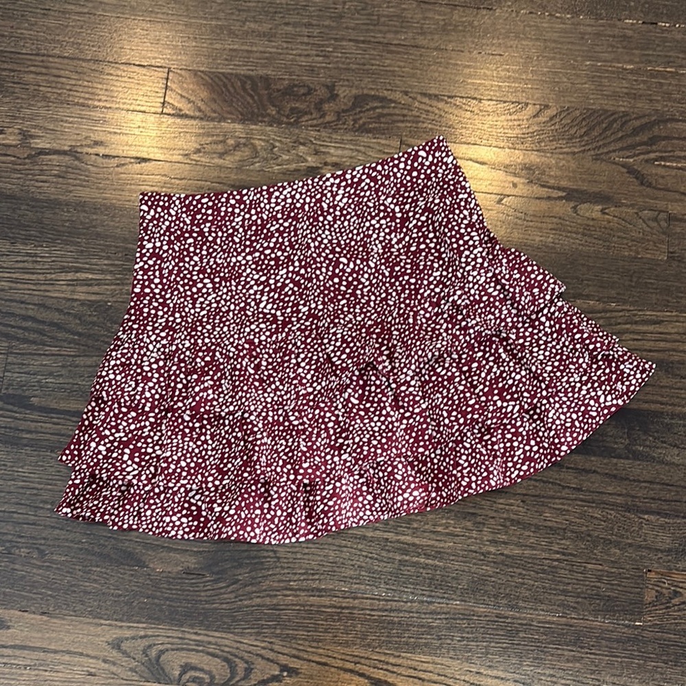 Stylish Red Polka Dot Skirt by SHEIN - size small